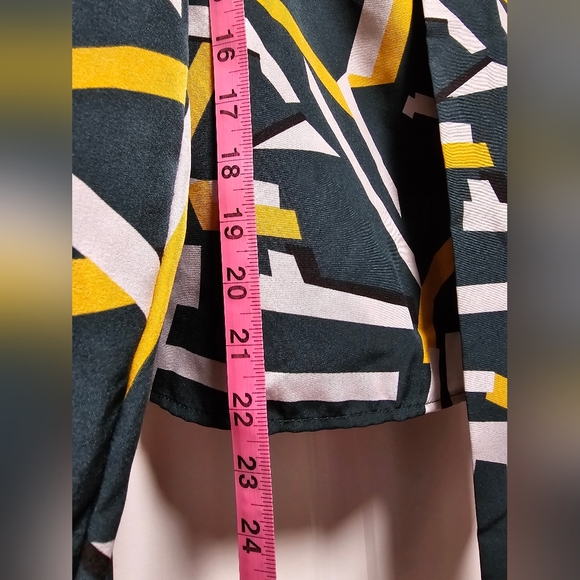 5 for $ 25 bundle deal - geometric design dress shirt with front bow string tie - Picture 4 of 5